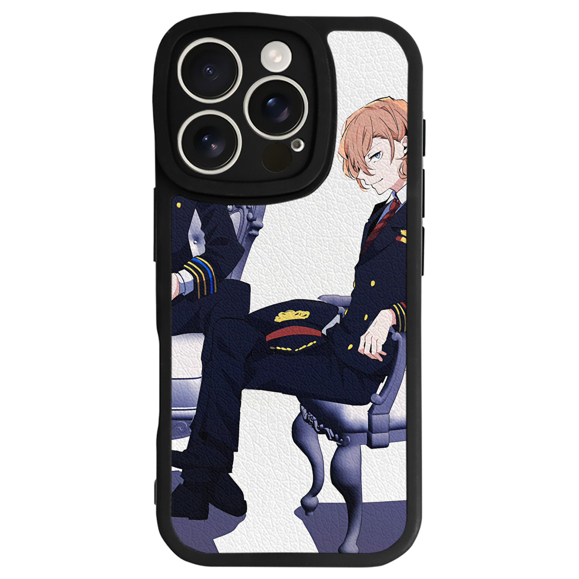 （画像用） 文豪ストレイドッグス Bungo Stray Dogs 【iPhone 16シリーズ対応】シリコンスマホケース（レザー調） 材質：シリコン